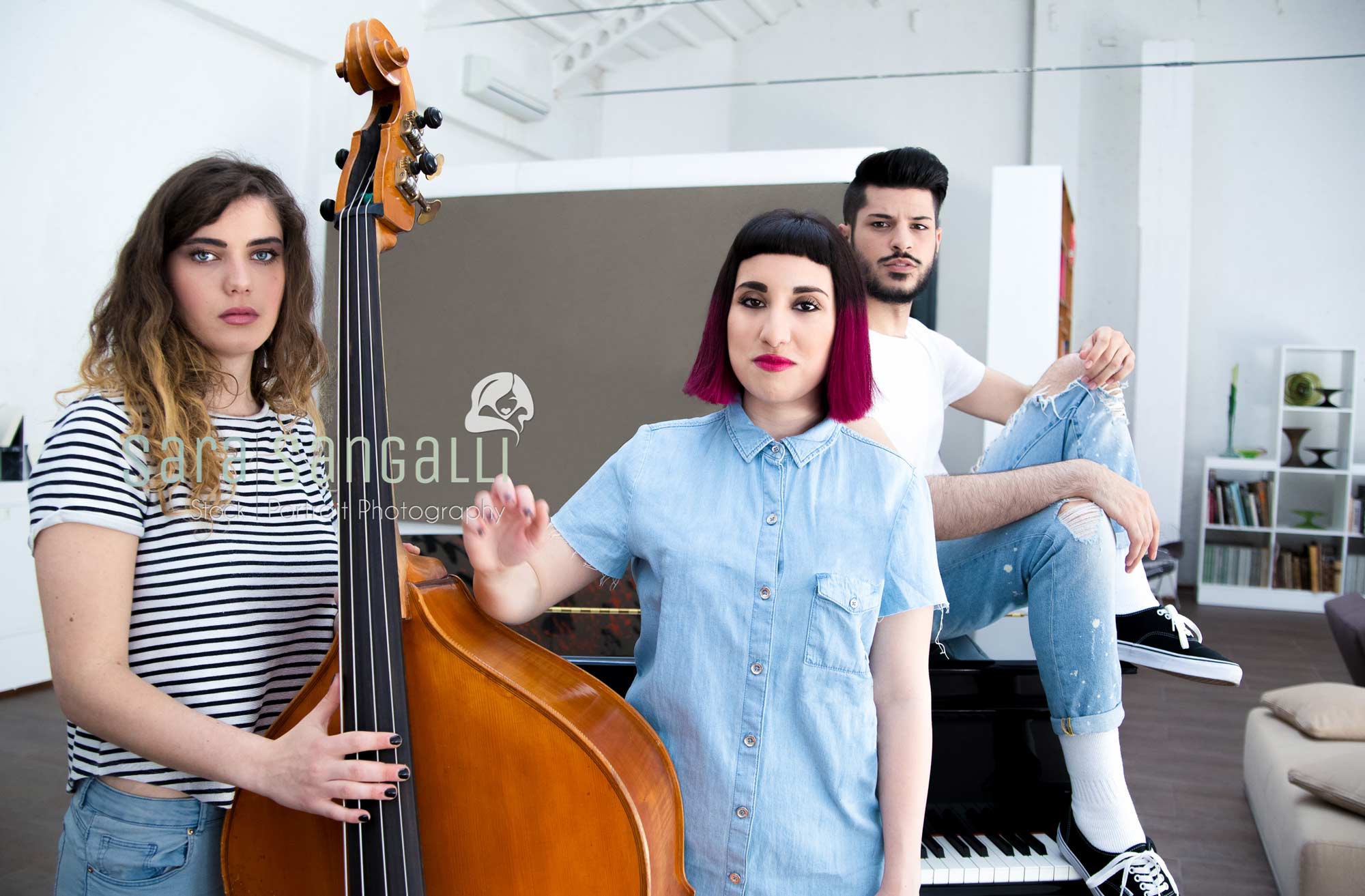 Musicians in the studio