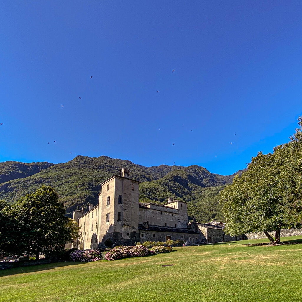 Castello di Issogne vista dell'esterno